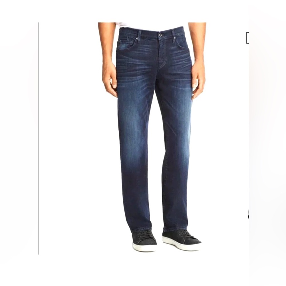 7 For All Mankind Men's Carsen Indigo Straight Jeans 33 x 32
